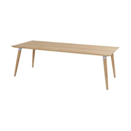 Hartman Sophie Studio Teak tuintafel 240 x 100 cm, met grijs detail