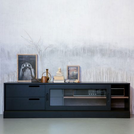 WOOOD TV-meubel 'James' 180cm, kleur Zwart