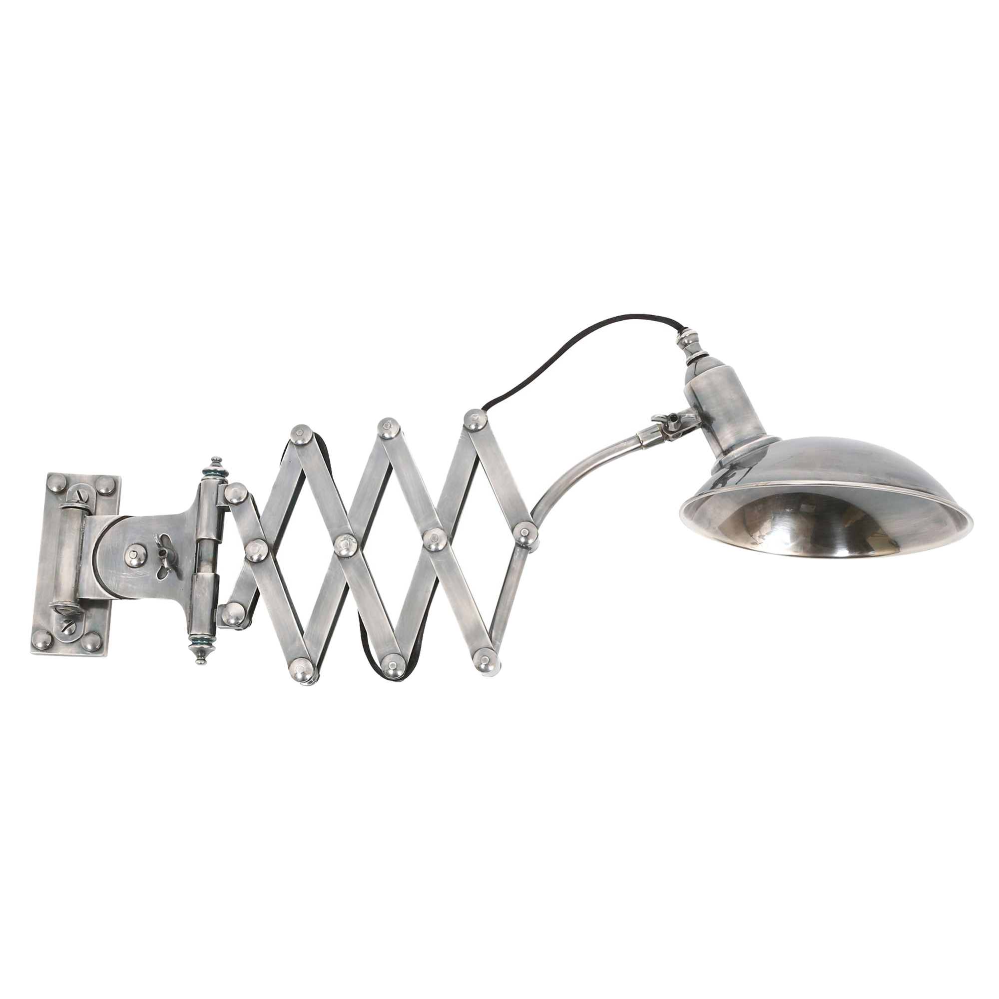 Wandlamp Jazz Antiek Zilver