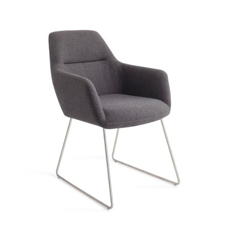 Jesper Home Eetkamerstoel 'Kinko' Slide Steel, kleur Shadow