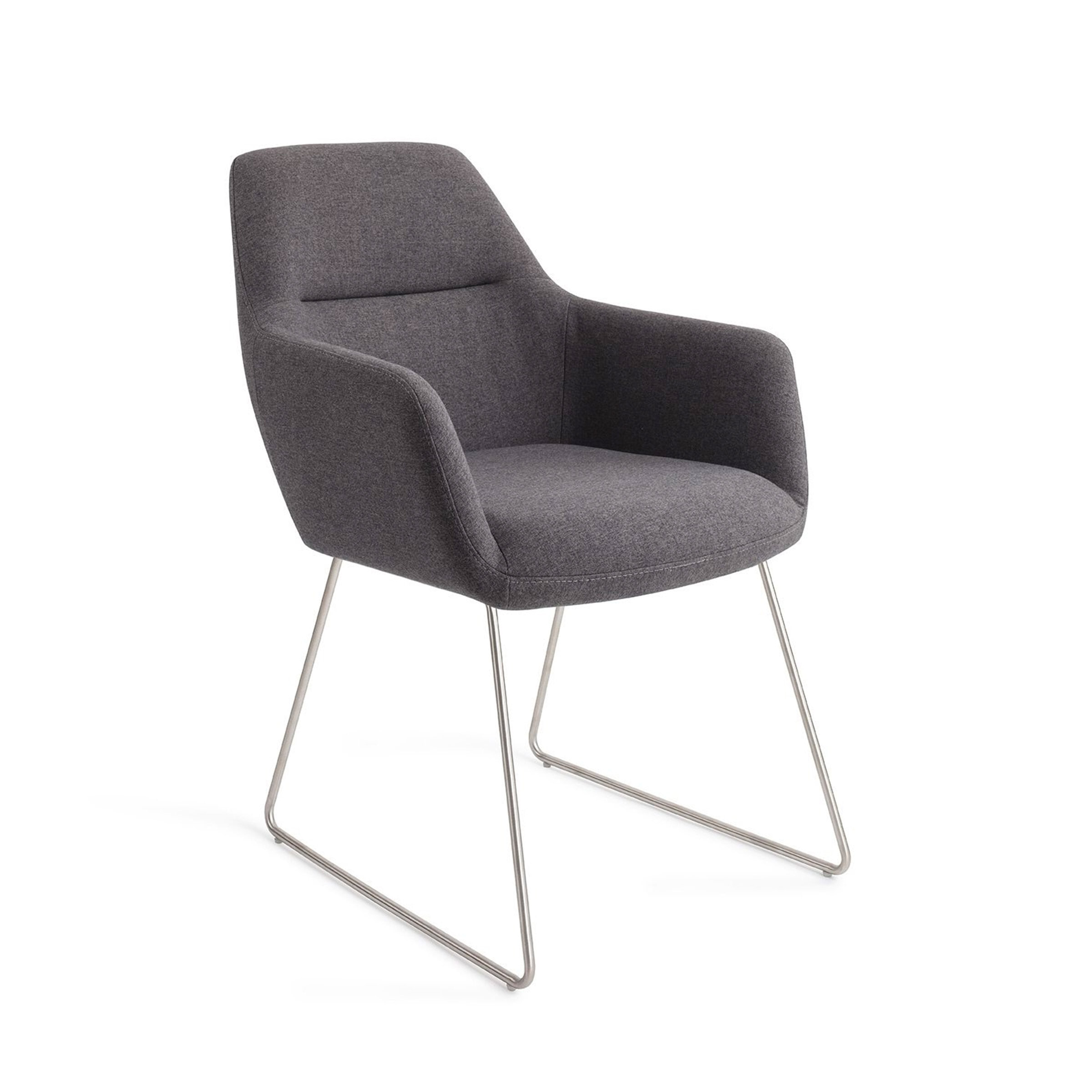 Jesper Home Eetkamerstoel 'Kinko' Slide Steel, kleur Shadow