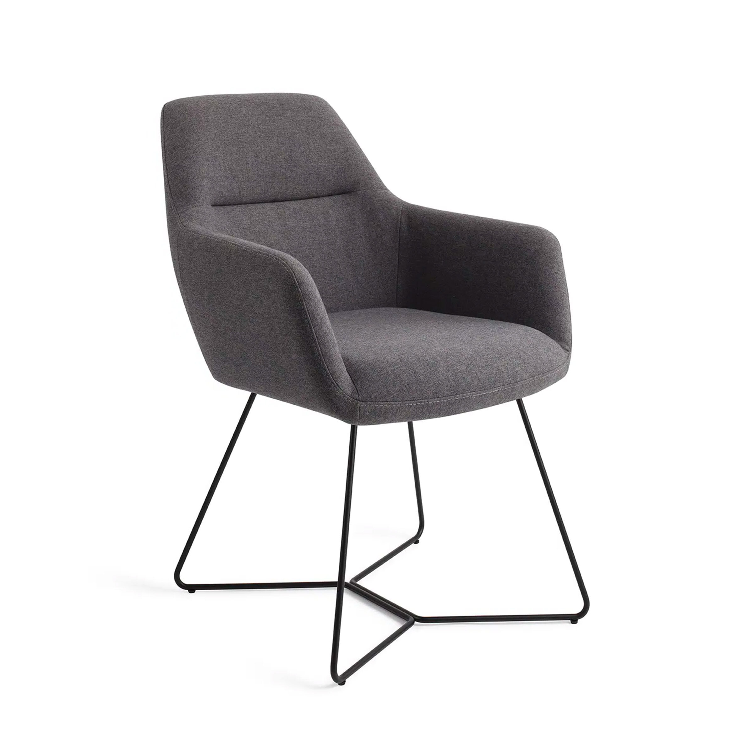 Jesper Home Eetkamerstoel 'Kinko' Beehive Black, kleur Shadow