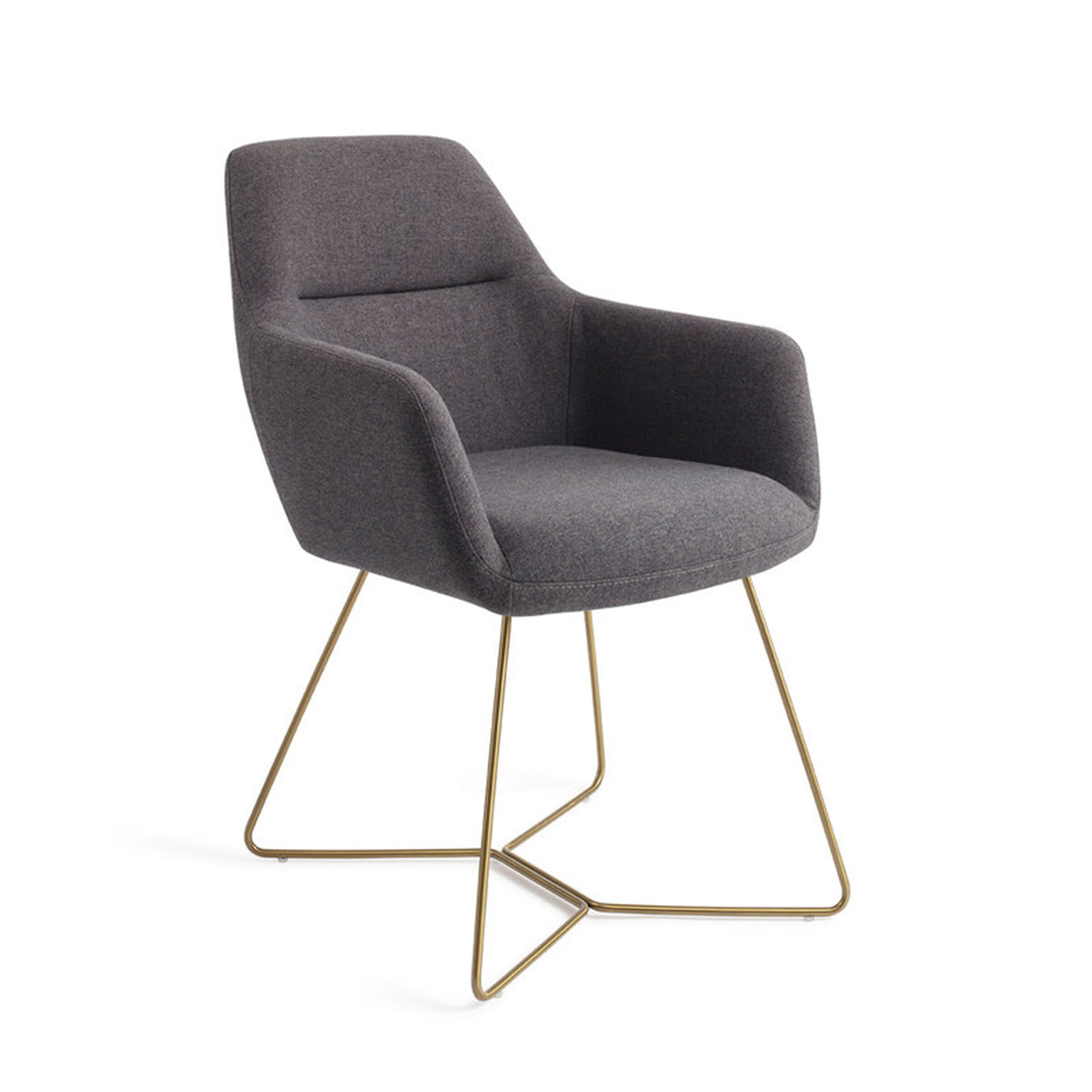 Jesper Home Eetkamerstoel 'Kinko' Beehive Gold, kleur Shadow