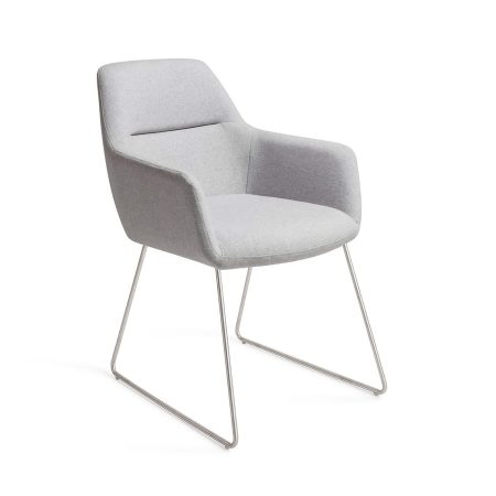 Jesper Home Eetkamerstoel 'Kinko' Slide Steel, kleur Cloud