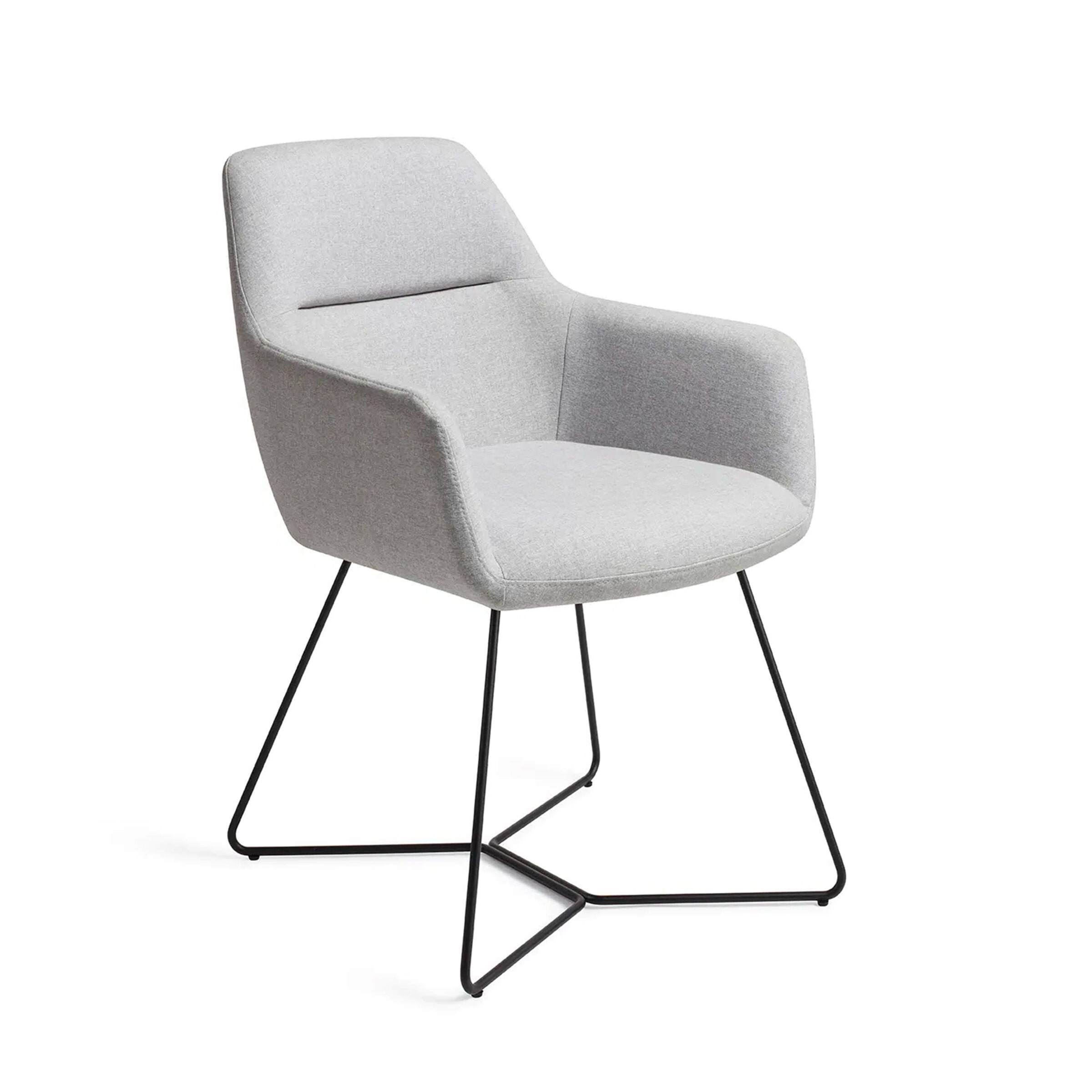 Jesper Home Eetkamerstoel 'Kinko' Beehive Black, kleur Cloud