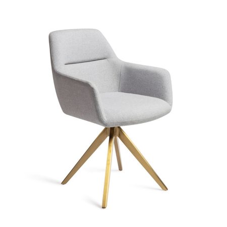 Jesper Home Eetkamerstoel 'Kinko' Turn Gold, kleur Cloud