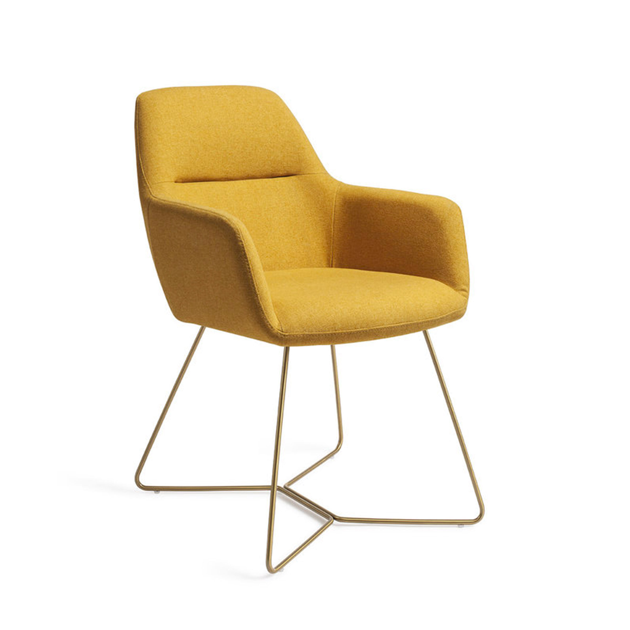 Jesper Home Eetkamerstoel 'Kinko' Beehive Gold, kleur Dijon