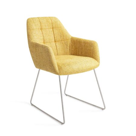 Jesper Home Eetkamerstoel 'Noto' Slide Steel, kleur Bumble Bee