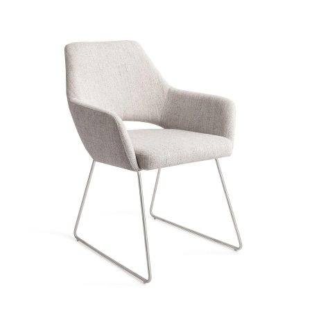Jesper Home Eetkamerstoel 'Yanai' Slide Steel, kleur Pigeon
