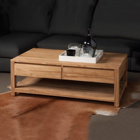 Tower Living Salontafel 'Corona' Teak, 130 x 70cm