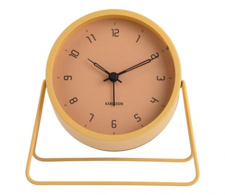 Karlson Alarm Clock Strak Iron Matt Honey