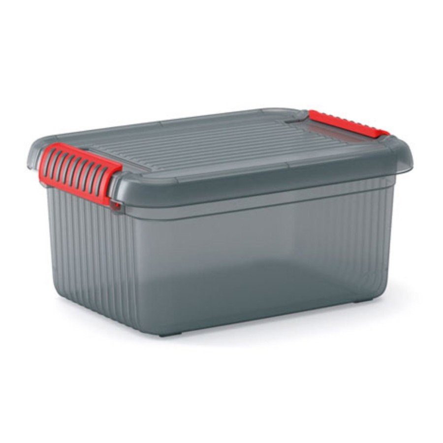 Kis k latch s opbergbox met deksel 14 liter transparant
