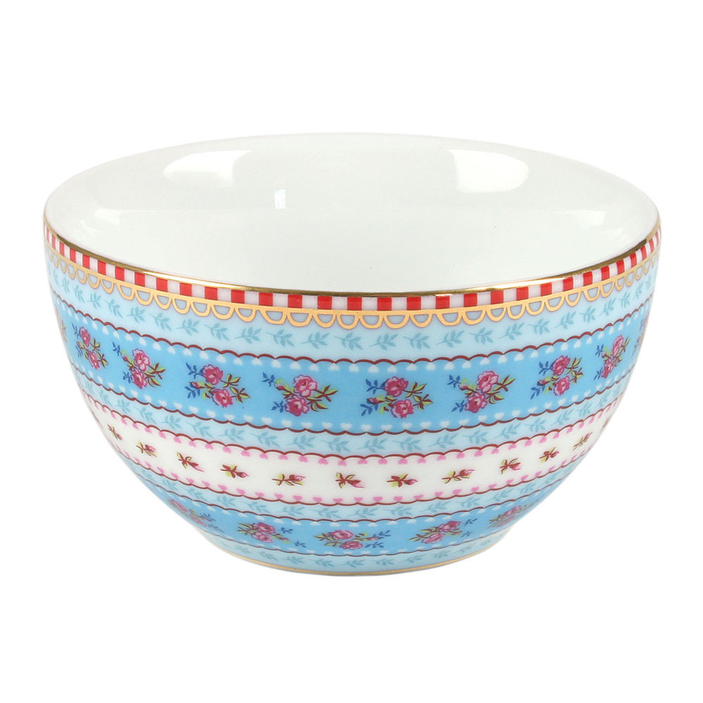 Kom Ribbon Rose blue 9.5 cm