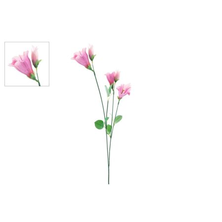 Kunstbloem "Campanula" Licht Roze Zijde 60 Cm