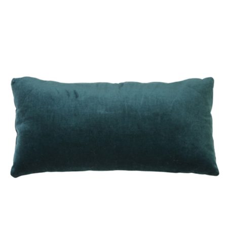 Kussen khios velvet petrol langwerpig