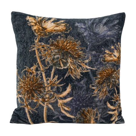 Kussen velvet bloemen -6