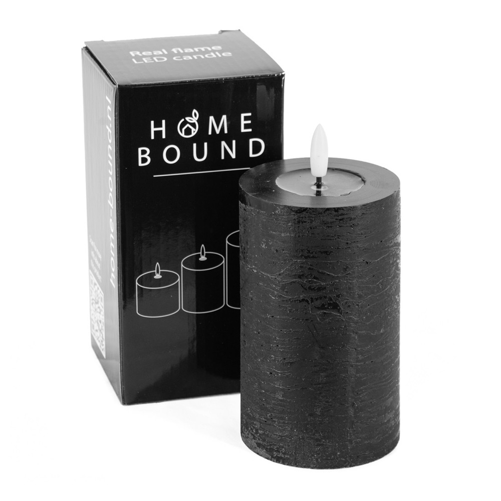 LED stompkaars 12.5cm spiegeleffect zwart