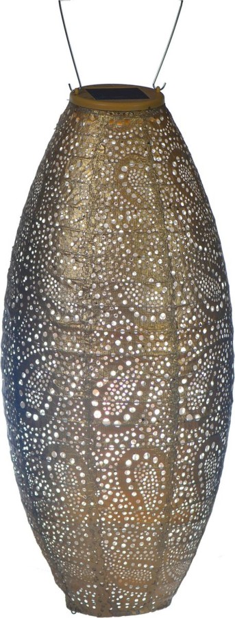 Lumiz solar lampion Long Oval 20 Paisley Gold