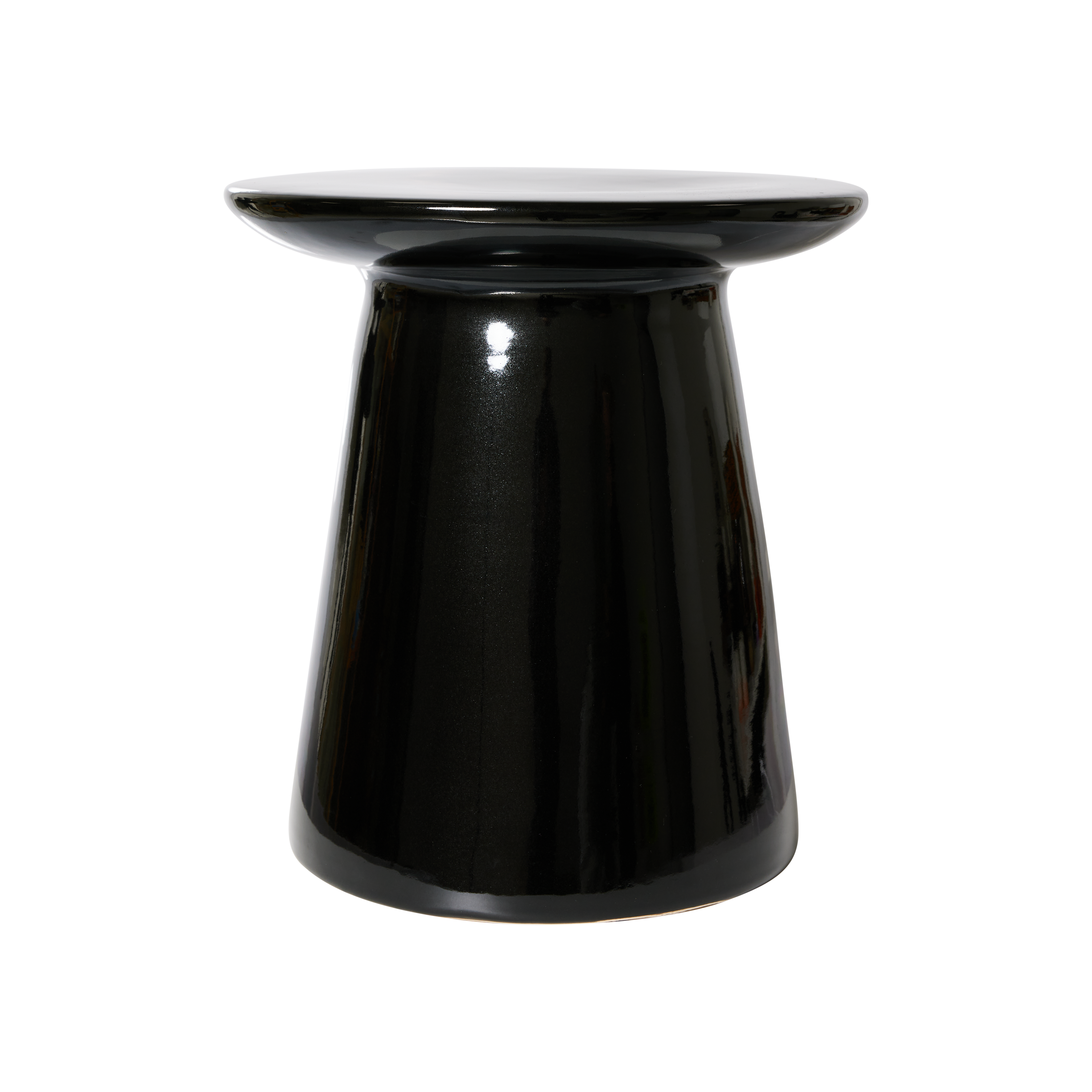 HKliving Earthenware bijzettafel zwart