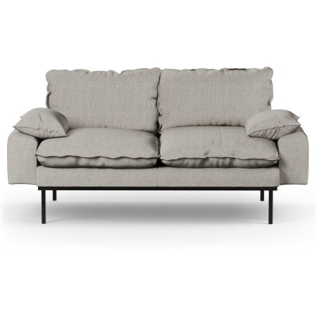 HKliving Retro bank 2-zits Sneak Light Grey