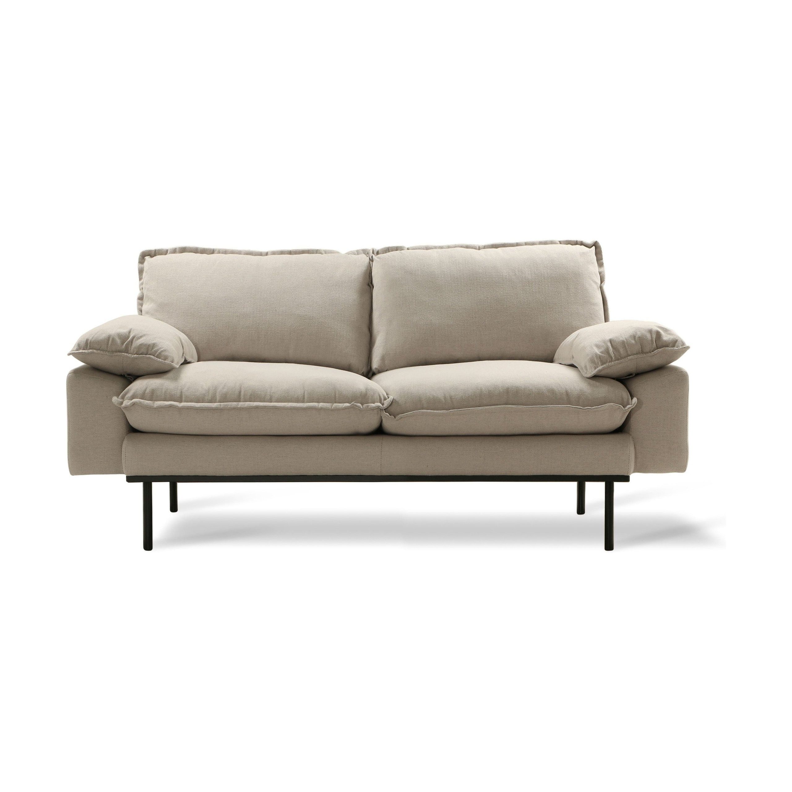 HKliving Retro bank 2-zits Cosy Beige