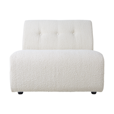 HKliving Vint bank middle Boucle Cream