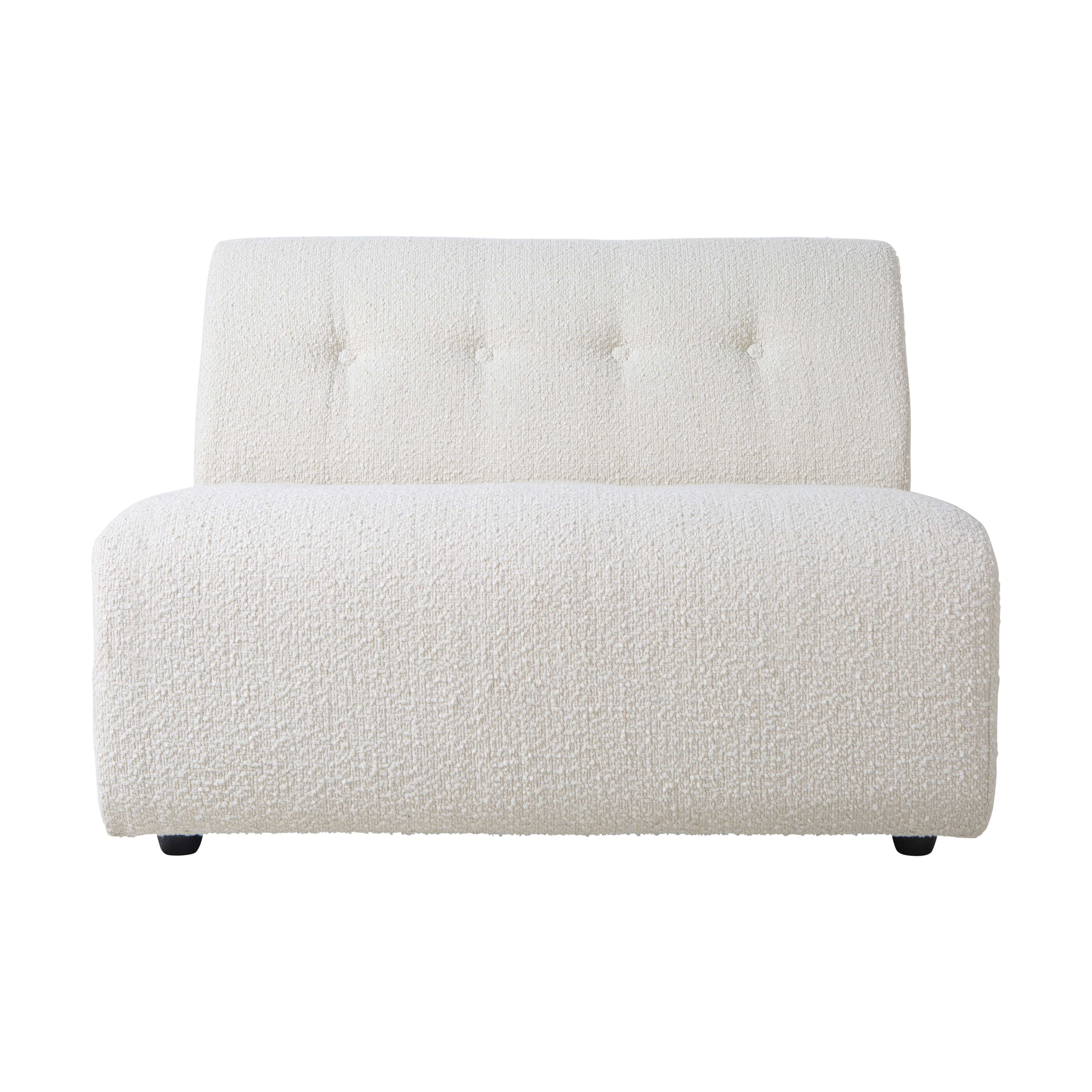 HKliving Vint bank middle 1,5-seat Boucle Cream