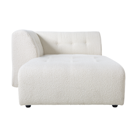 HKliving Vint bank left divan Boucle Cream