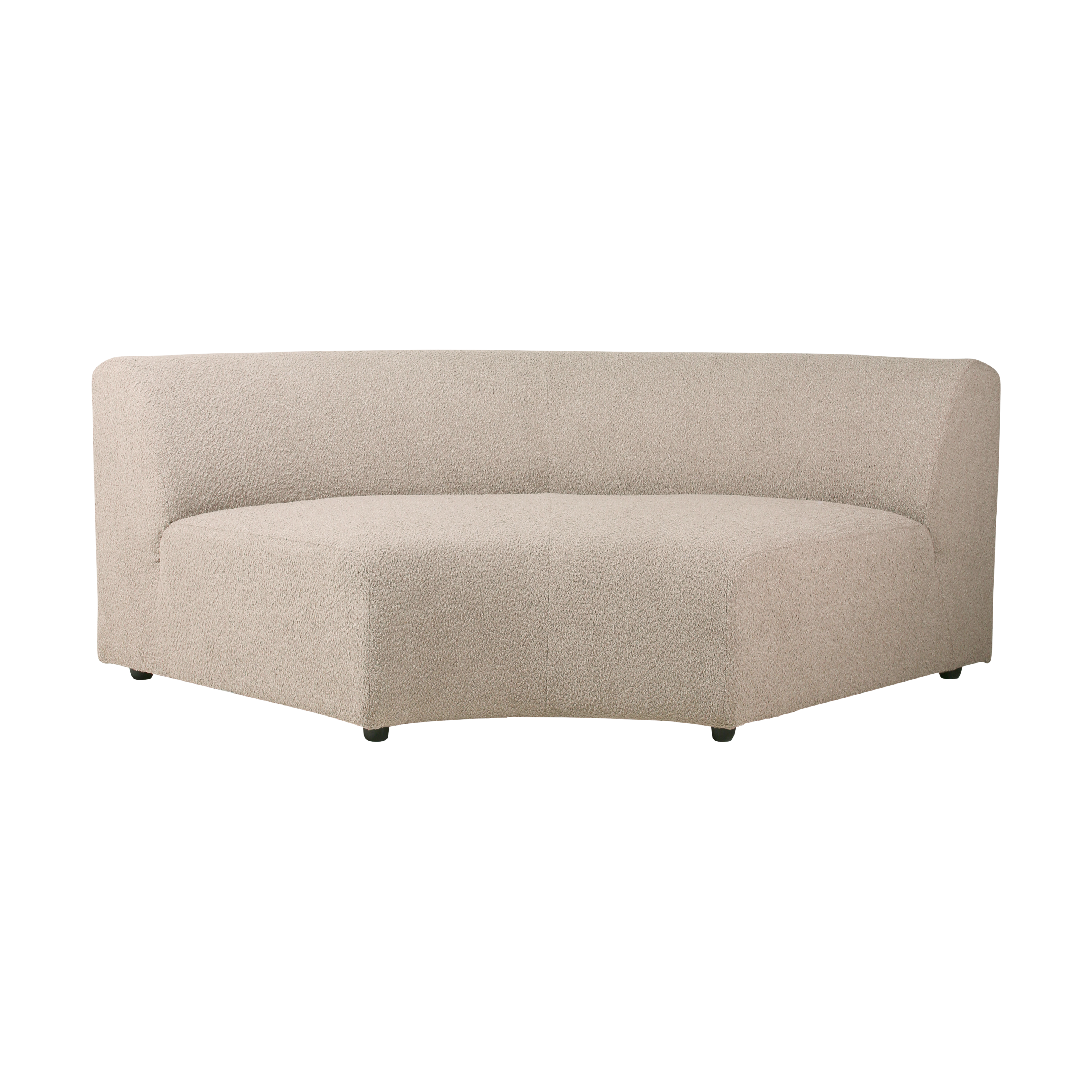 HKliving Jax bank round Boucle Taupe