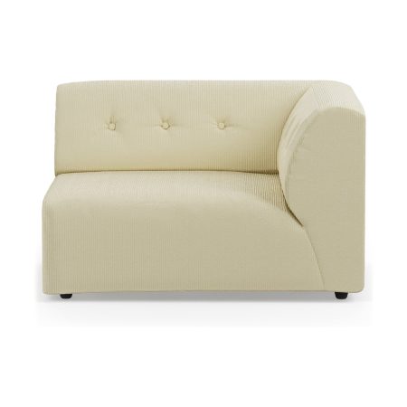 HKliving Vint bank right 1,5-seat Corduroy Rib Hay