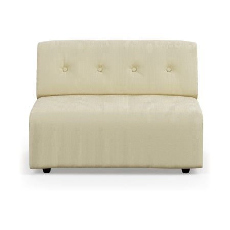 HKliving Vint bank middle 1,5-seat Corduroy Rib Hay