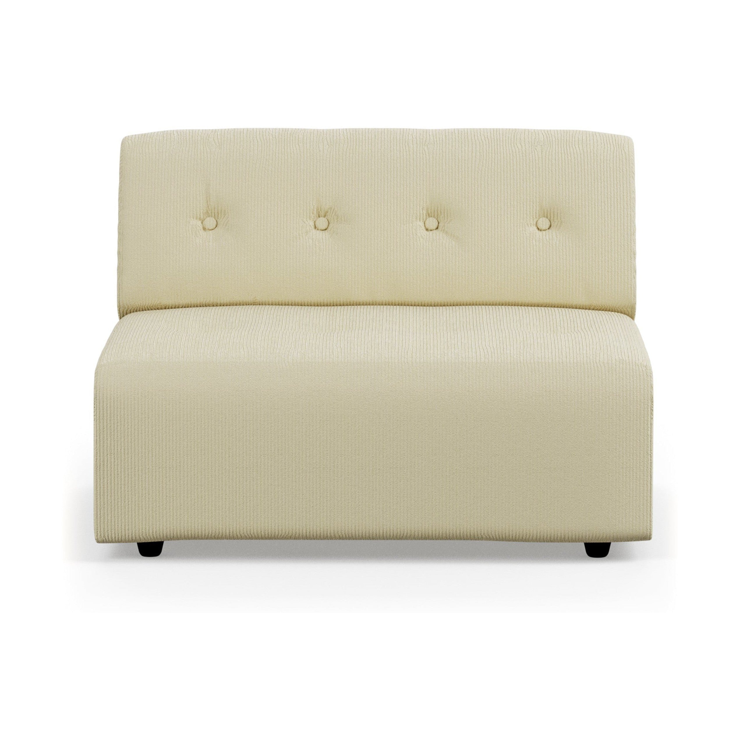 HKliving Vint bank middle 1,5-seat Corduroy Rib Hay