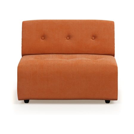HKliving Vint bank middle Corduroy Rib Dusty Orange