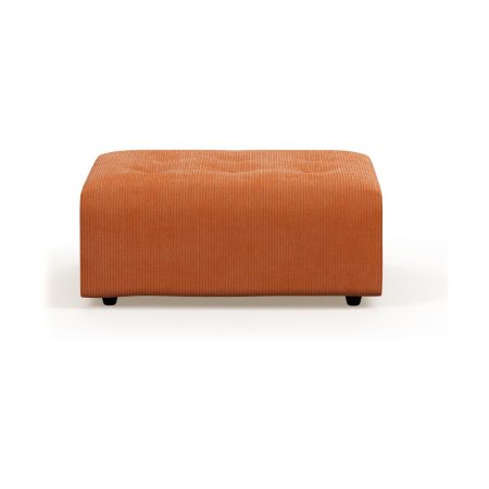 HKliving Vint hocker Corduroy Rib Dusty Orange