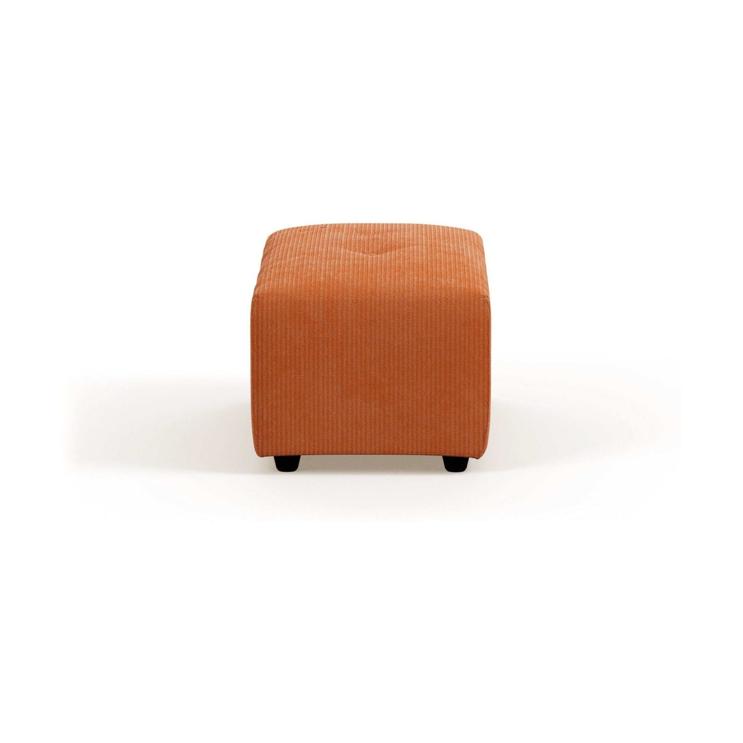 HKliving Vint hocker small Corduroy Rib Dusty Orange