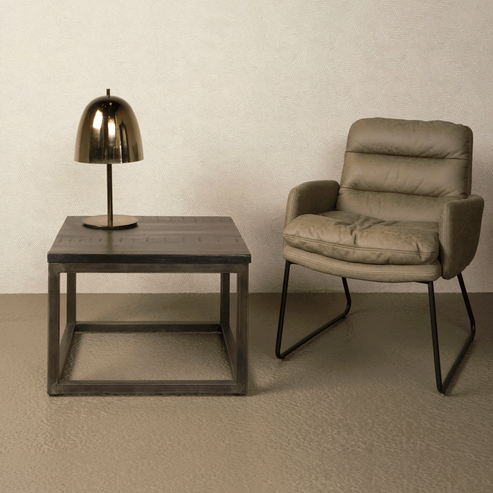 Tower Living Bijzettafel 'Paterno' kleur Zwart, 60 x 60cm