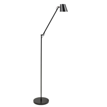 Metallic zwart vloerlamp
