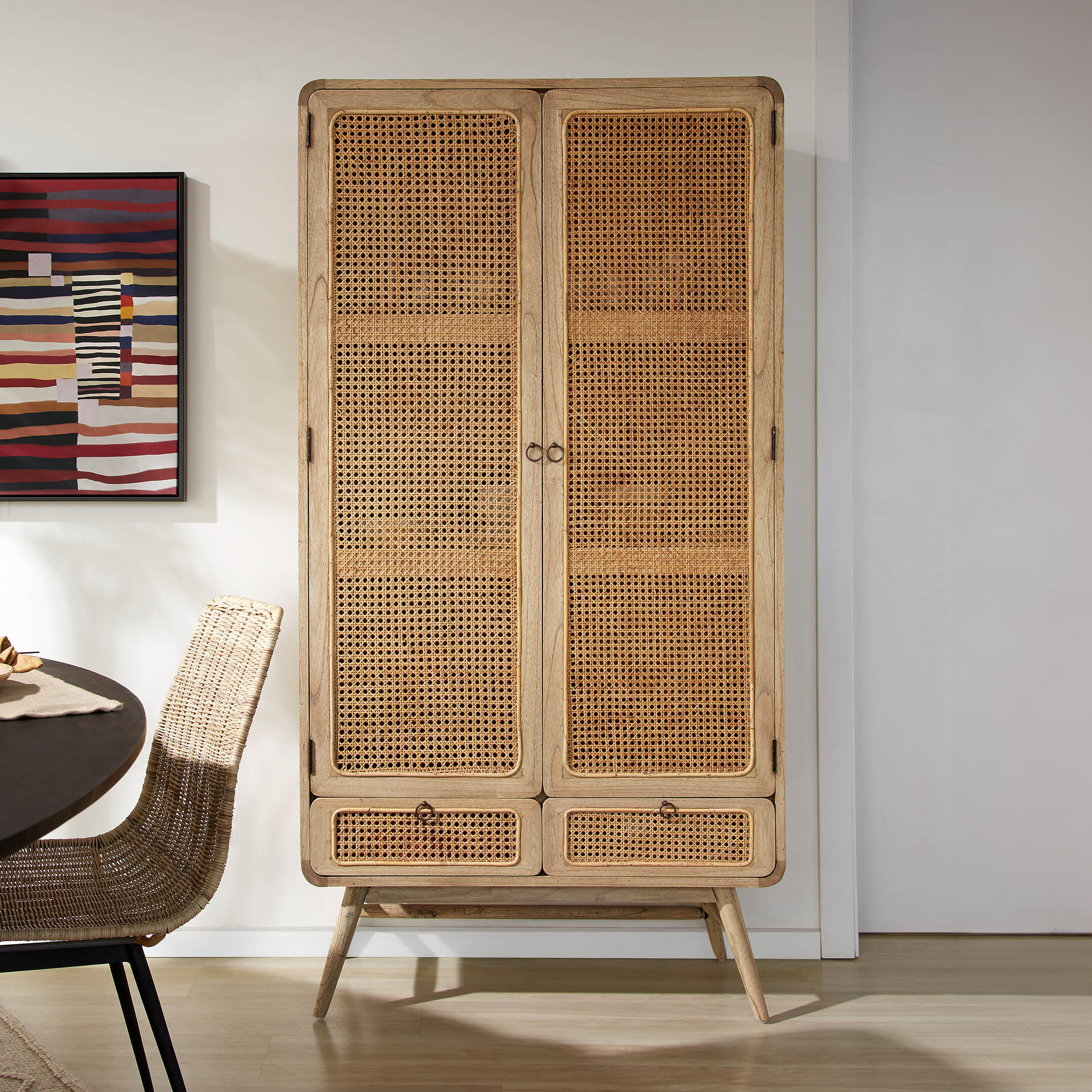 Kave Home Opbergkast 'Nalu' Webbing 175 x 90cm