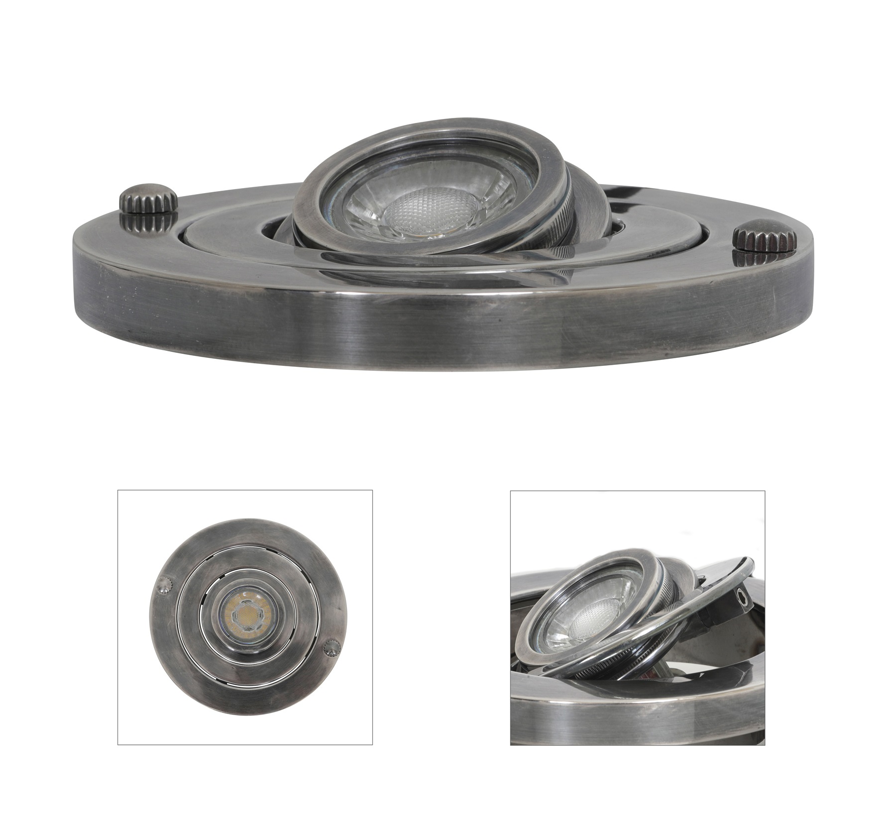 Inbouwspot Nemo Antiek Zilver