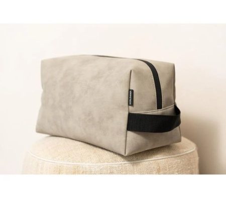 Norlander nubuck toilettas taupe