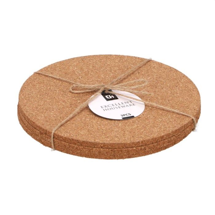 Onderzetters Kurk Rond Set Van 3