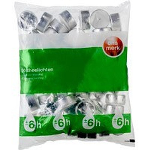 Ons Merk theelichten 8 branduren 30 stuks