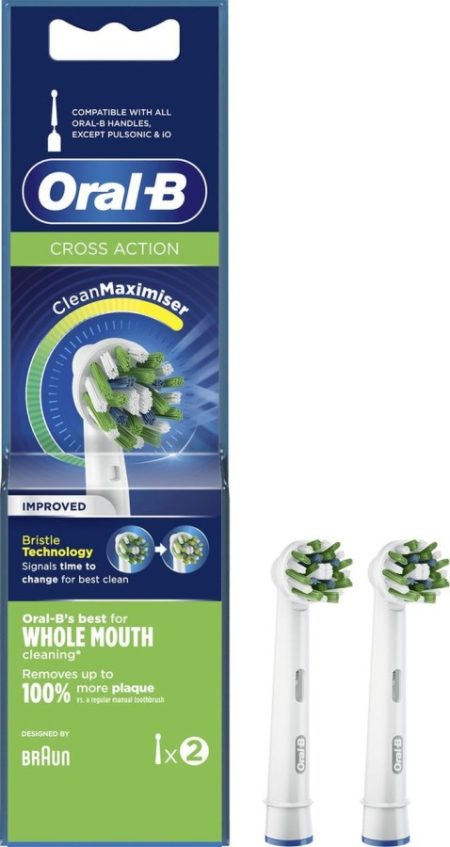 Oral-B Opzetborstels Cross Action 2 Stuks