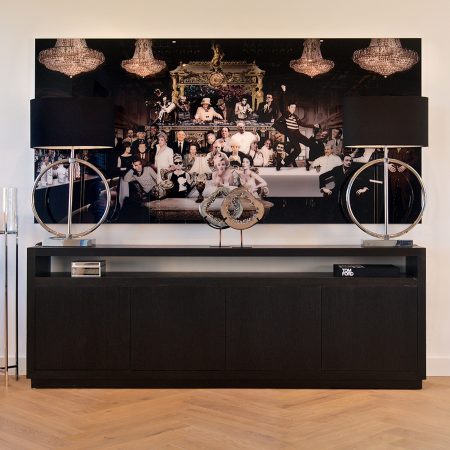 Richmond Dressoir 'Oakura' Eikenhout 240cm, kleur zwart