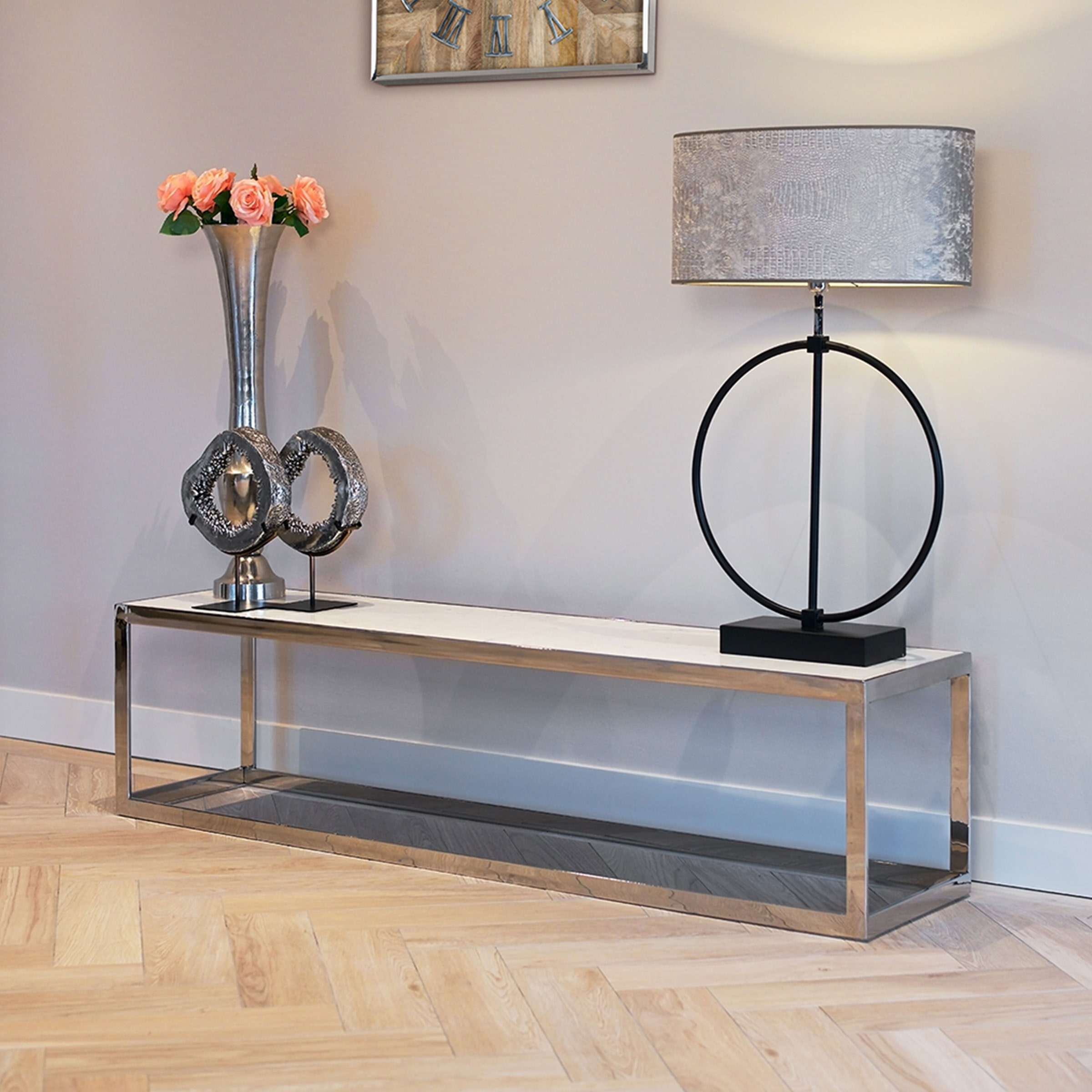 Richmond TV-meubel 'Levanto' Marmer en Staal, 180cm