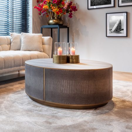 Richmond Salontafel 'Classio' Vegan Leather, Ø100cm