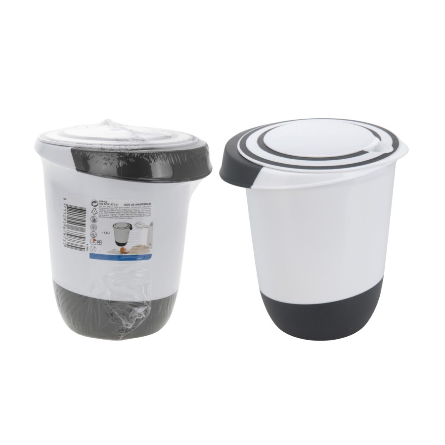 Roerkom met deksel 1,5 liter