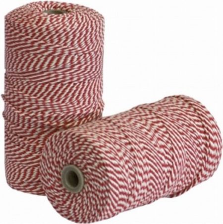 Rolladetouw 80 meter rood/wit