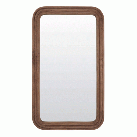 Spiegel Florias hout bruin
