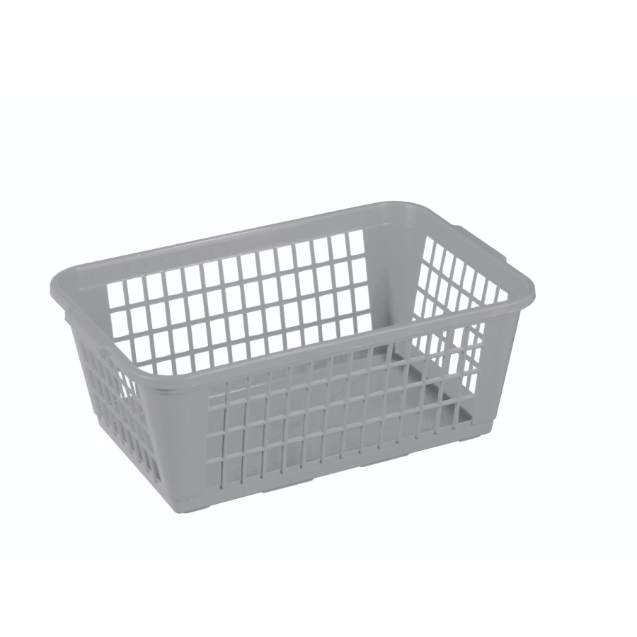 Sunware basic opbergmandje 31x20x12cm grijs